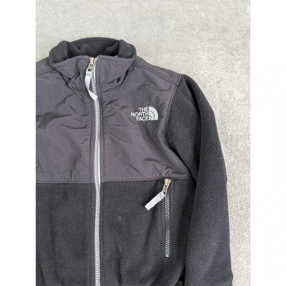 The North Face Denali Full Zip Fleece Jacket Boys Size XXS Black